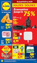 Prospectus Lidl à Larnage: «SOLDES ! SOLDES ! Économisez jusqu'à 75 %» ,  pages, du 15/01/2026 au 21/01/2026
