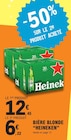 Bière Blonde - HEINEKEN - E.Leclerc à Aulnay-sous-Bois Bière Blonde - HEINEKEN en promo chez E.Leclerc Aulnay-sous-Bois à 6,22 €