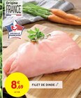 Filet de dinde en promo chez Intermarché Filet de dinde dans le catalogue Intermarché