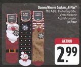 Damen/Herren Socken "X-Mas" Angebote bei E center Coburg für 2,99 €