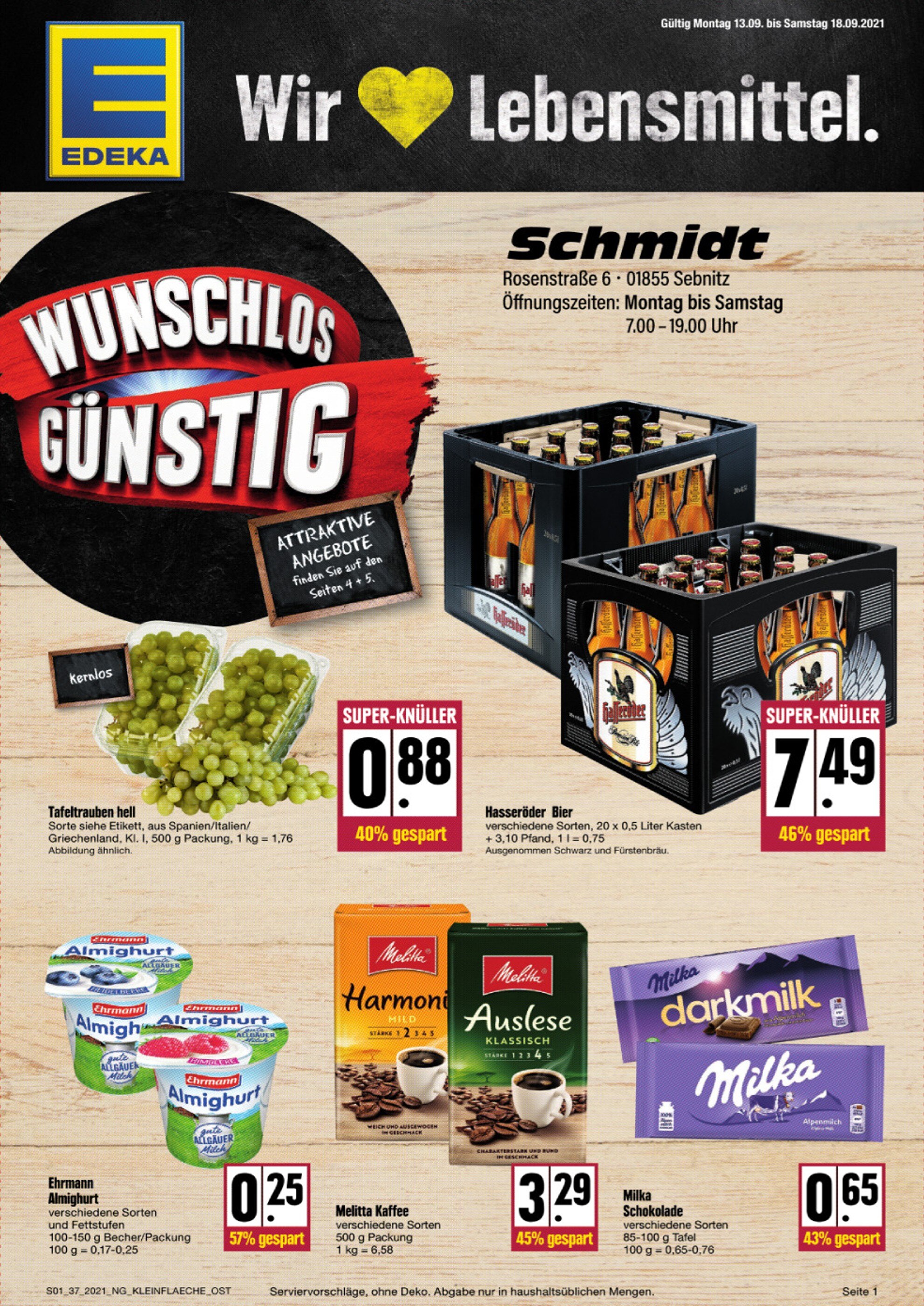 nah und gut Prospekt für Neustadt mit 8 Seiten nah und gut Prospekt für Neustadt: "Wir lieben Lebensmittel!", 8 Seiten, 13.09.2021 - 18.09.2021