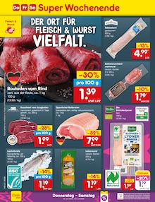 Rindfleisch im Netto Marken-Discount Prospekt "Aktuelle Angebote" mit 74 Seiten (Fürth)