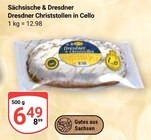 Aktuelles Dresdner Christstollen in Cello Angebot bei GLOBUS in Leipzig ab 6,49 €