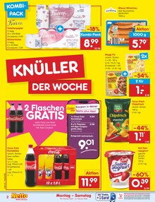 Coca Cola im Netto Marken-Discount Prospekt "Aktuelle Angebote" mit 56 Seiten (Rostock)