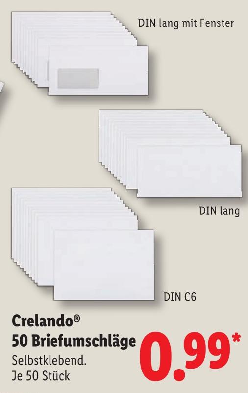 50 Briefumschläge