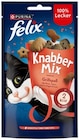Katzensnack Knabber-Mix von Felix für 0,89 € bei REWE im Angebot Katzensnack Knabber-Mix von Felix im aktuellen REWE Prospekt