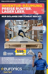 EURONICS Prospekt "INVENTUR-RÄUMUNG. PREISE RUNTER. LAGER LEER." für Möhnesee, 8 Seiten, 10.09.2026 - 16.09.2026