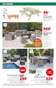 Promo Table De Jardin dans le catalogue Hyper U du moment à la page 6