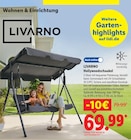 Hollywoodschaukel Angebote von LIVARNO bei Lidl Königswinter für 69,99 €
