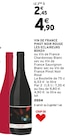 Promo Vin de France Pinot Noir Rouge à 2,45 € dans le catalogue Intermarché à Gauchin-Verloingt