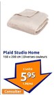 Plaid Studio Home - Action à Levallois-Perret Plaid Studio Home en promo chez Action Levallois-Perret à 5,95 €