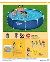 Promos Piscine dans le catalogue "Vague de fraîcheur sur votre budget" de E.Leclerc Piscine en promo dans le catalogue E.Leclerc à la page 11