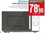 Promo MICRO-ONDES 700 W 20 L à 78,90 € dans le catalogue Brico Cash à Le Chay