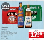 Weißbier Angebote von Erdinger bei Getränke Quelle Weydringer Hannover für 17,99 €