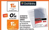 50 pochettes perforées A4 - Domédia - Netto à Amiens 50 pochettes perforées A4 - Domédia en promo chez Netto Amiens à 1,42 €