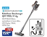 QV7 PRO Kabelloser Staubsauger, 17-tlg. im ALDI SÜD Prospekt QV7 PRO Kabelloser Staubsauger, 17-tlg. von Invictus im aktuellen ALDI SÜD Prospekt für 159,00 €