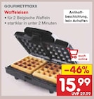Waffeleisen von GOURMETmaxx für 15,99 € bei Netto Marken-Discount im Angebot Waffeleisen von GOURMETmaxx im aktuellen Netto Marken-Discount Prospekt