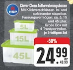 Clever Clean Aufbewahrungsboxen Angebote von HSP bei EDEKA Dresden für 24,99 €