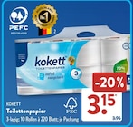 Toilettenpapier von Kokett im aktuellen ALDI SÜD Prospekt für 3,15 €