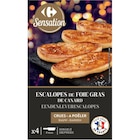 Escalopes de foie gras de canard surgelées - CARREFOUR SENSATION dans le catalogue Carrefour