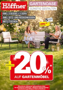 Aktueller Höffner Prospekt für Wundersleben und Ungebung, Seite zum blättern Höffner Prospekt GARTENOASE GÜNSTIG GESTALTEN mit Seite in Wundersleben und Umgebung