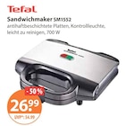Sandwichmaker SM1552 von Tefal im aktuellen V-Markt Prospekt für 26,99 €