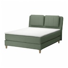 Boxspringbett Valevåg fest/mittelfest/Nisseholm Tibbleby graugrün 160x200 cm Angebote von LILLFJÄLLET bei IKEA Oldenburg für 968,00 €