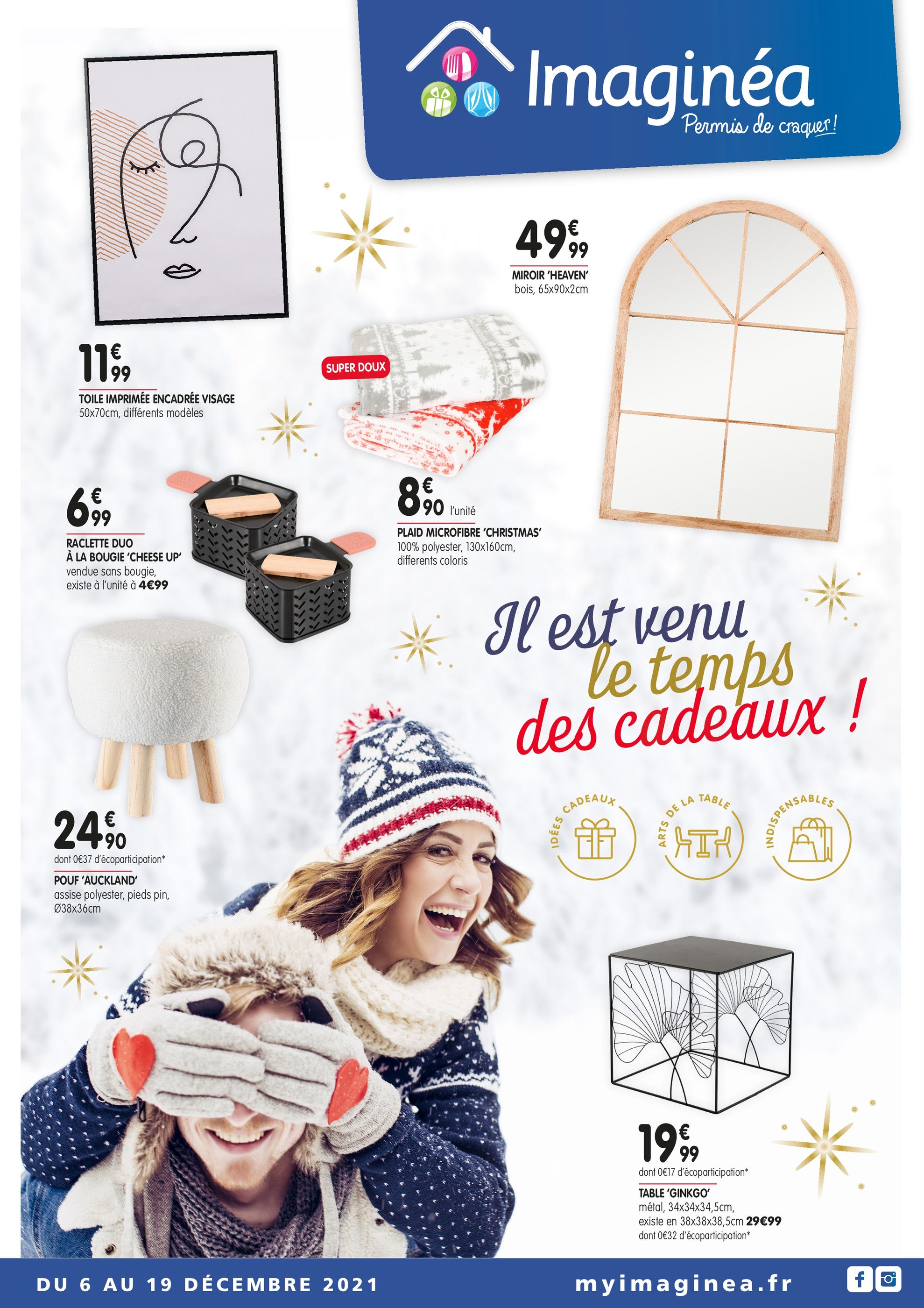 Catalogue Imaginéa à Nantes, avec 8 pages Prospectus Imaginéa à Nantes, "Il est venu le temps des cadeaux !", 8 pages, 06/12/2021 - 19/12/2021