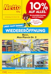 Aktueller Netto Marken-Discount Discounter Prospekt in Königswinter und Umgebung, "Wiedereröffnung - 10% auf alles" mit 6 Seiten, 19.11.2024 - 23.11.2024