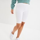 Short cycliste coton stretch blanc femme - La Halle Short cycliste coton stretch blanc femme à 5,99 € dans le catalogue La Halle