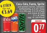 Aktuelles Coca-Cola, Fanta, Sprite Angebot bei E center in Kleve ab 3,69 €