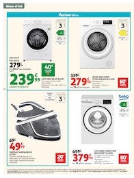 Prix et réduction Beko dans le prospectus Auchan Hypermarché en cours Offre Beko dans le catalogue Auchan Hypermarché du moment à la page 14