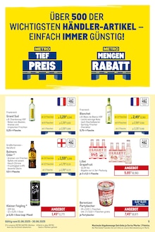 Bier im METRO Prospekt "Wochenangebote Händler & Monats-Mix" mit 25 Seiten (Bochum)