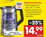 Aktuelle Wasserkocher Angebote bei Netto Marken-Discount in Würzburg Aktuelles Glaswasserkocher Angebot bei Netto Marken-Discount in Würzburg ab 14,99 €
