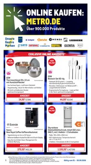 Kaffeevollautomat im METRO Prospekt "Monatsmenü September" mit 43 Seiten (Jena)