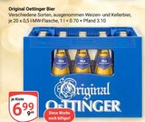 Original Oettinger Bier Pils oder Export Angebote bei GLOBUS Rodgau für 6,99 €