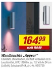 Wandleuchte 'Appear' von  im aktuellen toom Baumarkt Prospekt für 164,99 €