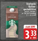 Kaffeespezialitäten im Angebot bei E center in Menden Kaffeespezialitäten Angebote von Starbucks bei E center Menden für 3,33 €