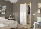 Système coulissant + porte prête à peindre l. 83 x H. 204 cm à 69,90 € dans le catalogue Castorama