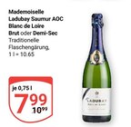 Saumur AOC Blanc de Loire Brut im Angebot bei GLOBUS in Braunschweig Saumur AOC Blanc de Loire Brut Angebote von Mademoiselle Ladubay bei GLOBUS Braunschweig für 7,99 €
