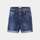 Bermuda regular en jean denim stone garçon dans le catalogue La Halle