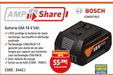 Batterie GBA 18 V 5Ah - BOSCH - Screwfix à Tourcoing Batterie GBA 18 V 5Ah - BOSCH en promo chez Screwfix Tourcoing à 55,99 €