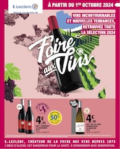 Prospectus E.Leclerc à Bois-Herpin, "Foire aux Vins", 72 pages de promos valables du 01/10/2024 au 12/10/2024