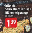 Saure Drachenzunge Blätterteigstange von hitschies im aktuellen E center Prospekt