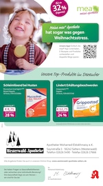 mea - meine apotheke Apotheken Prospekt der aktuellen Woche mit 4 Seiten, gültig von 01.12.2025 bis 31.12.2025, in Bad Marienberg und Umgebung Aktueller mea - meine apotheke Apotheken Prospekt in Bad Marienberg und Umgebung, "Unsere Dezember-Angebote" mit 4 Seiten, 01.12.2025 - 31.12.2025