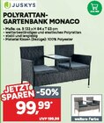 Polyrattan-Gartenbank Monaco Angebote von Juskys bei Marktkauf Bautzen für 99,99 €