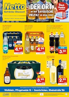 Netto Marken-Discount Prospekt "DER ORT, AN DEM DU IMMER AUSGEZEICHNETE PREISE FINDEST." mit  Seiten (Wolfstein)