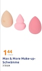Make-up-Schwämme im Angebot bei Action in Düsseldorf Make-up-Schwämme Angebote von Max & More bei Action Düsseldorf für 1,44 €