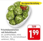 Frischkäsebällchen mit Schnittlauch bei EDEKA im Edenkoben Prospekt für 1,99 €