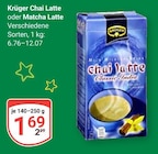 Chai Latte Angebote von Krüger bei GLOBUS Worms für 1,69 €